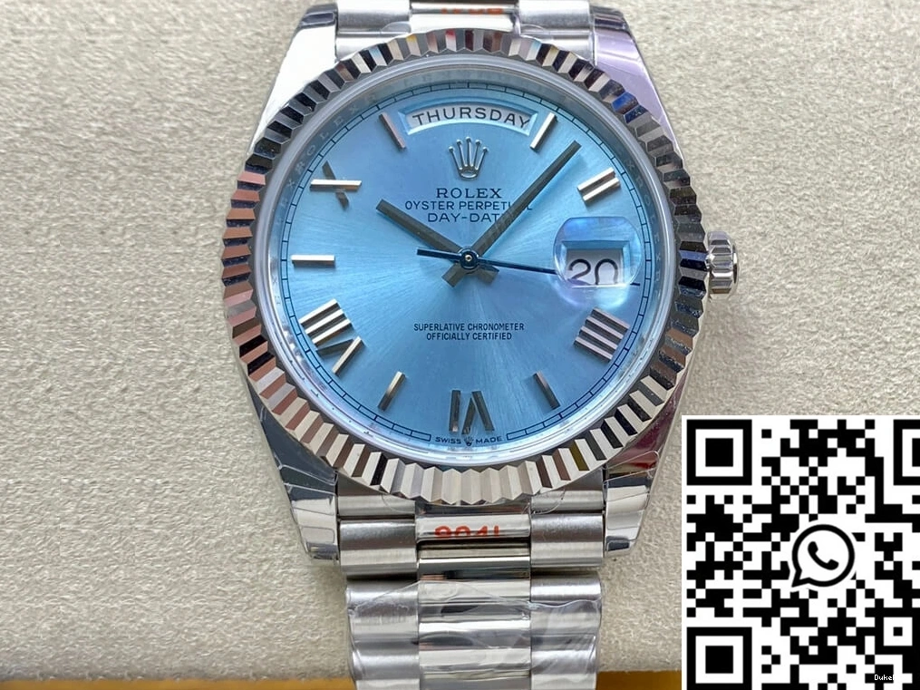 EW Dial Day M228236-0012 Rolex Date Factory Blue 0908
